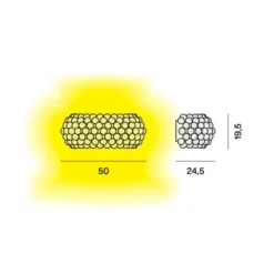 Caboche Plus Media Wandleuchte