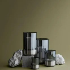 Calma Windlicht Edelstahl L