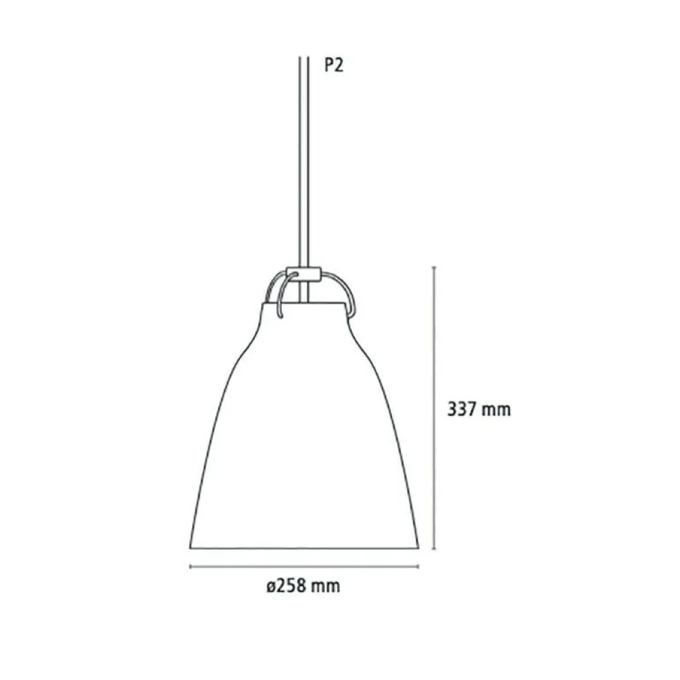 Caravaggio™ P2 Pendelleuchte glänzend