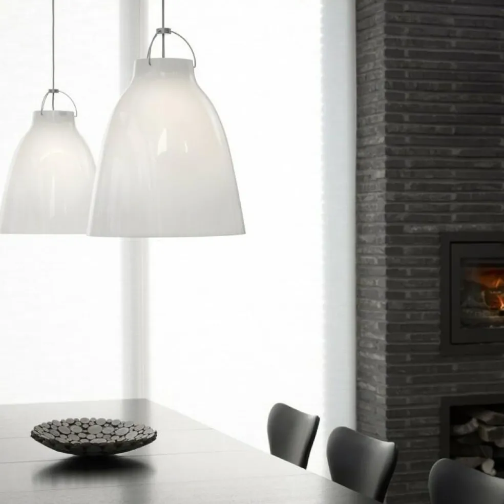 Caravaggio™ Pendelleuchte Opalglas