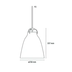 Caravaggio™ Pendelleuchte Opalglas