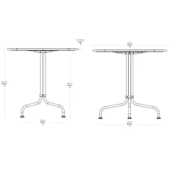 Carmel Bistroesstisch Ø 75cm