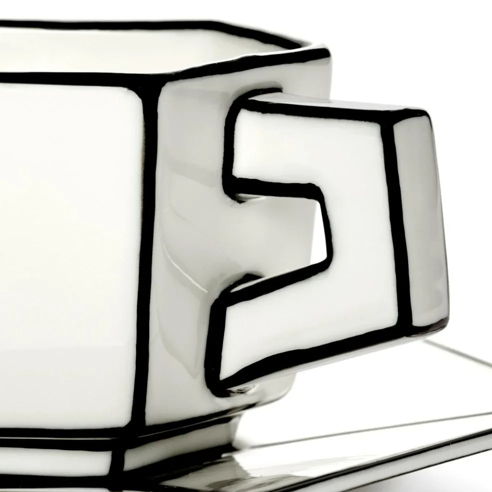 Carte Blanche Espressotasse mit Untertasse 2er Set