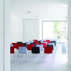 Catifa 46 0251 Stuhl zweifarbig Gestell Chrom