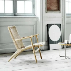 CH25 Sessel Gestell Eiche