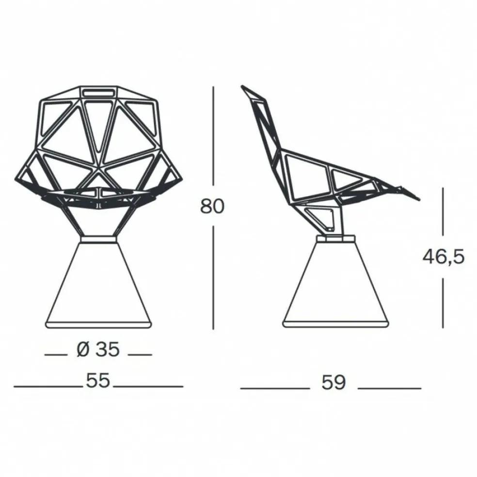 Chair One Drehstuhl Zementfuß