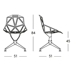 Chair One 4Star Drehstuhl Vierfußgestell