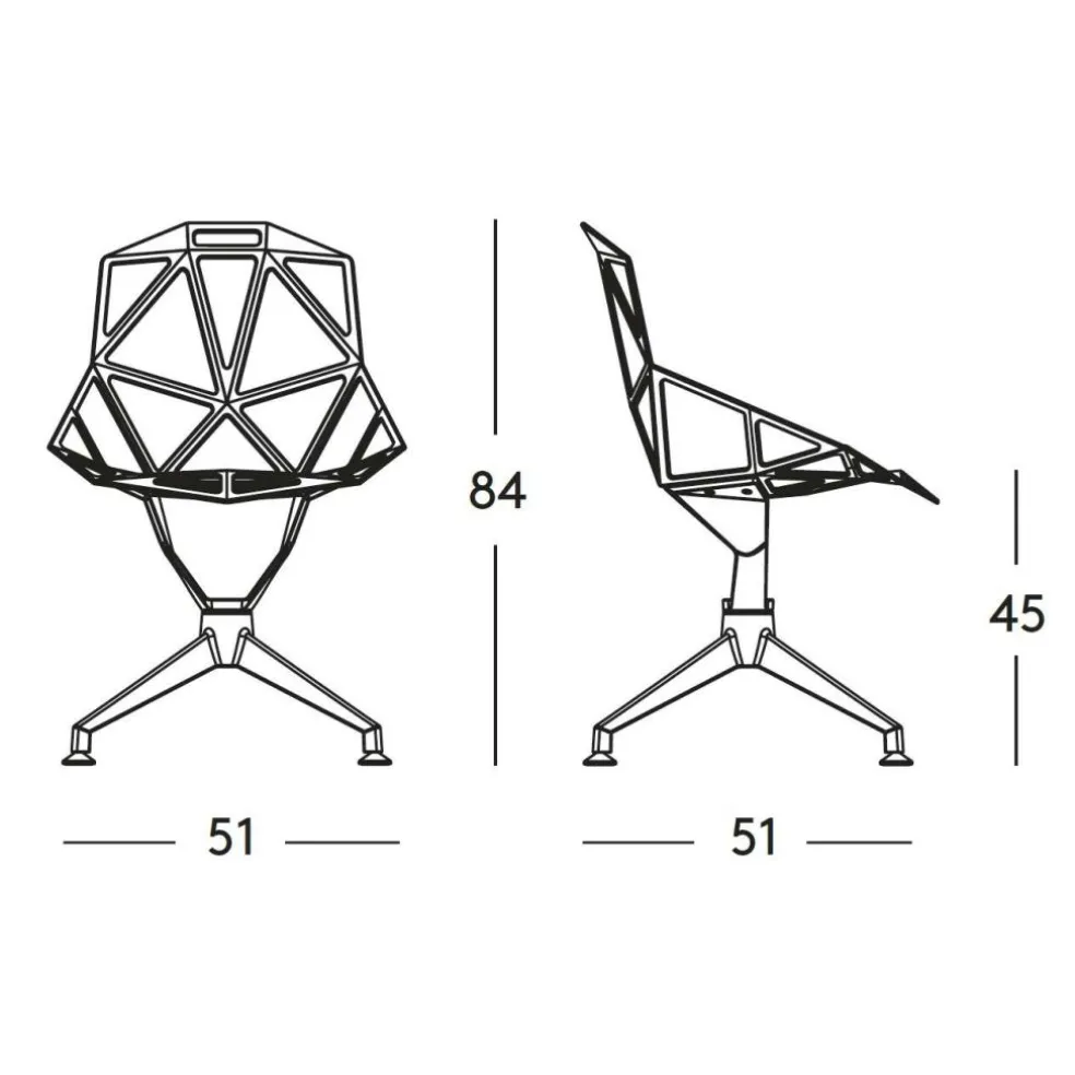 Chair One 4Star Drehstuhl Vierfußgestell