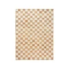 Check Woll-Jute Teppich 140x200cm