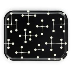 Classic Tray Dot Pattern Dark Tablett