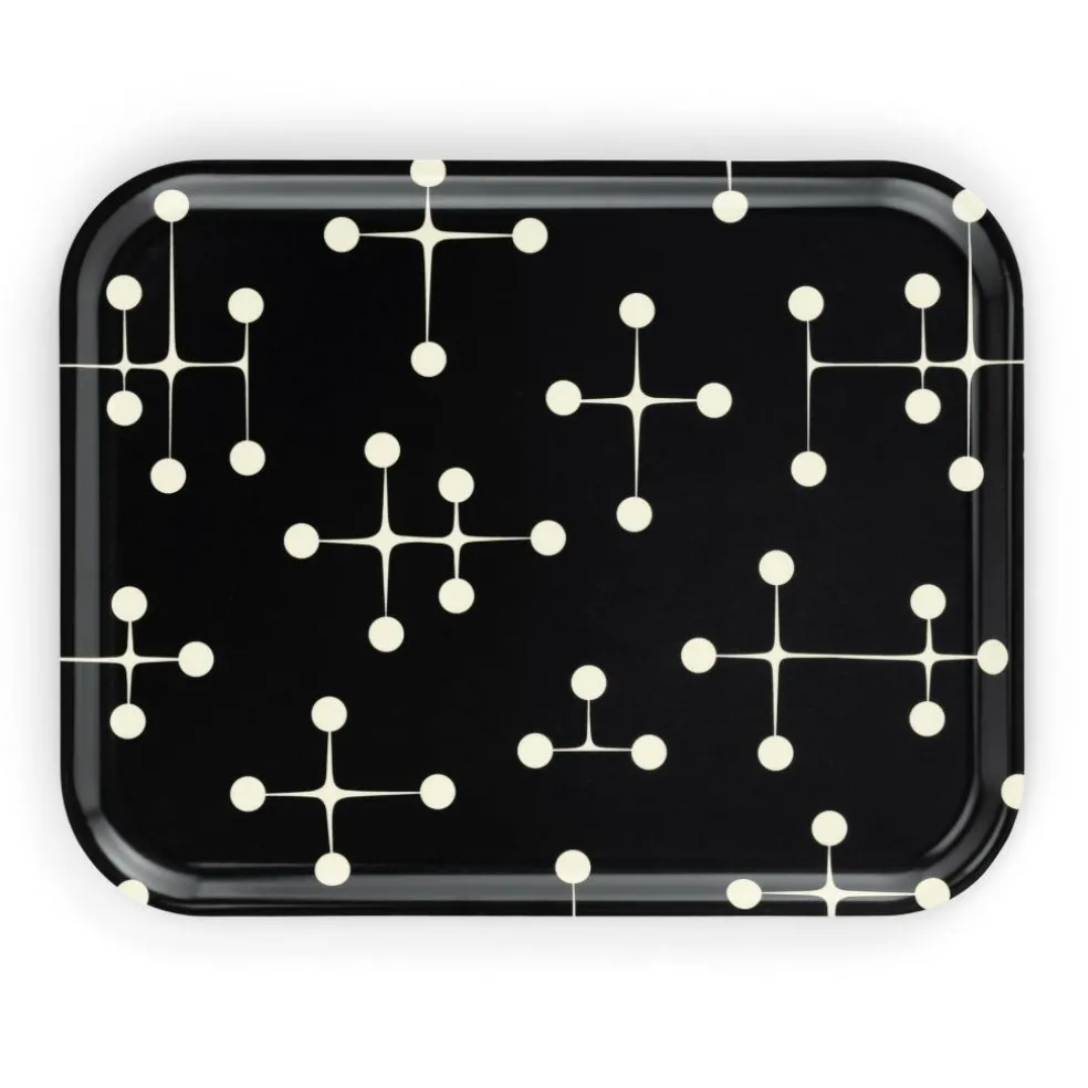 Classic Tray Dot Pattern Dark Tablett