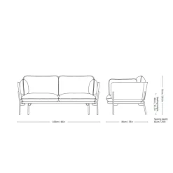 Cloud LN2 Sofa 2-Sitzer