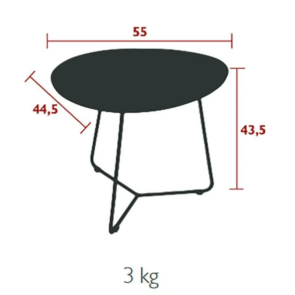 Cocotte Garten-Beistelltisch 55x44,5cm