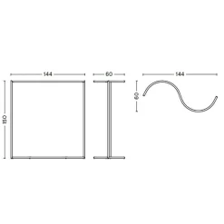 Colour Rack Garderobenständer S-Form