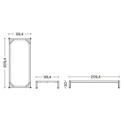 Connect Bettgestell 90x200cm