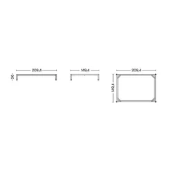 Connect Bettgestell 90x200cm