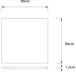 Container Gartentisch 90cm