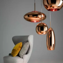 Copper Round LED Pendelleuchte Ø25cm