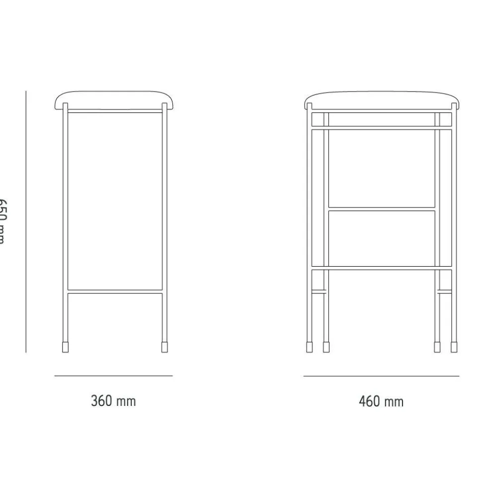 Covent Barhocker Leder 65cm