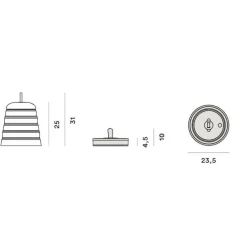 Cri Cri LED Außenleuchte mit Akku