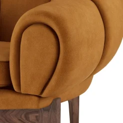 Croissant 3-Sitzer Sofa 230x88cm Leder