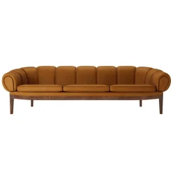 Croissant 3-Sitzer Sofa 230x88cm Leder