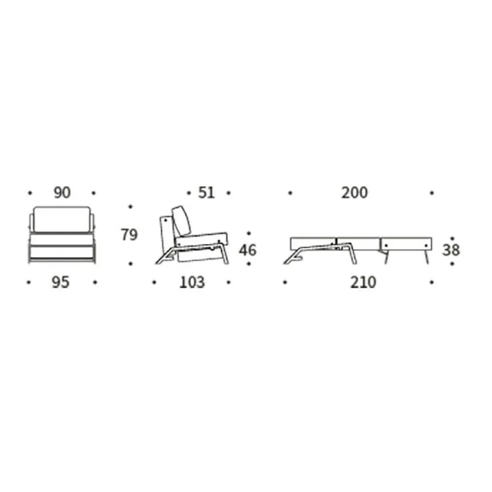 Cubed 90 Sessel Chrom