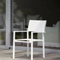 Cubic Gartenarmlehnstuhl 4er Set