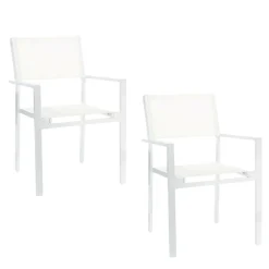 Cubic Gartenarmlehnstuhl 2er Set