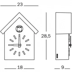 Cu-Clock Kuckucksuhr