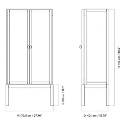 Curiosity Vitrine H 143 cm