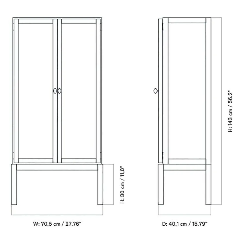 Curiosity Vitrine H 143 cm