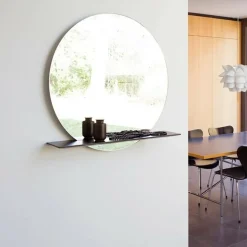 Cut Ablagebord mit Spiegel Ø 75cm