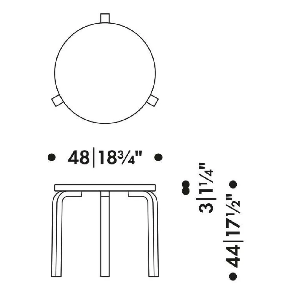90D Beistelltisch Gestell klar lackiert