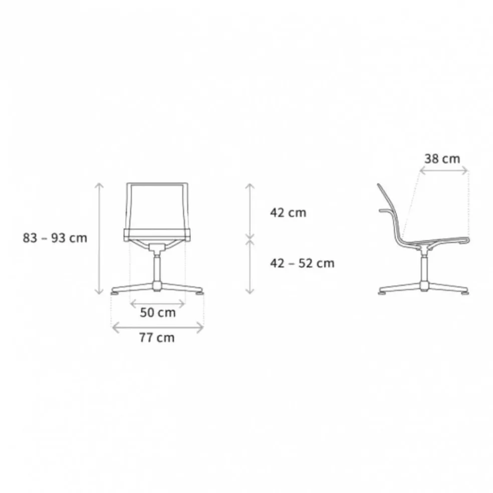 D1 Bürostuhl Vierfußgestell