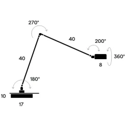 Daphine Cloe LED Schreibtischleuchte