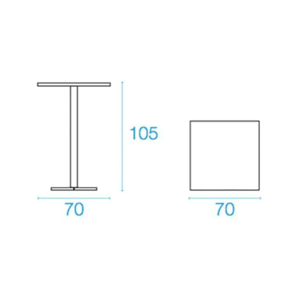 Darwin Outdoor Stehtisch 70x70x105cm