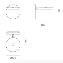 Demetra Faretto LED Wandleuchte