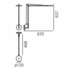 Demetra Professional Parete LED Wandleuchte