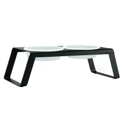 Desco Hundenapfständer mit Porzellannäpfen L