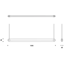 Dim Linear LED Pendelleuchte