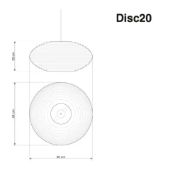 Disc Pendelleuchte weiß
