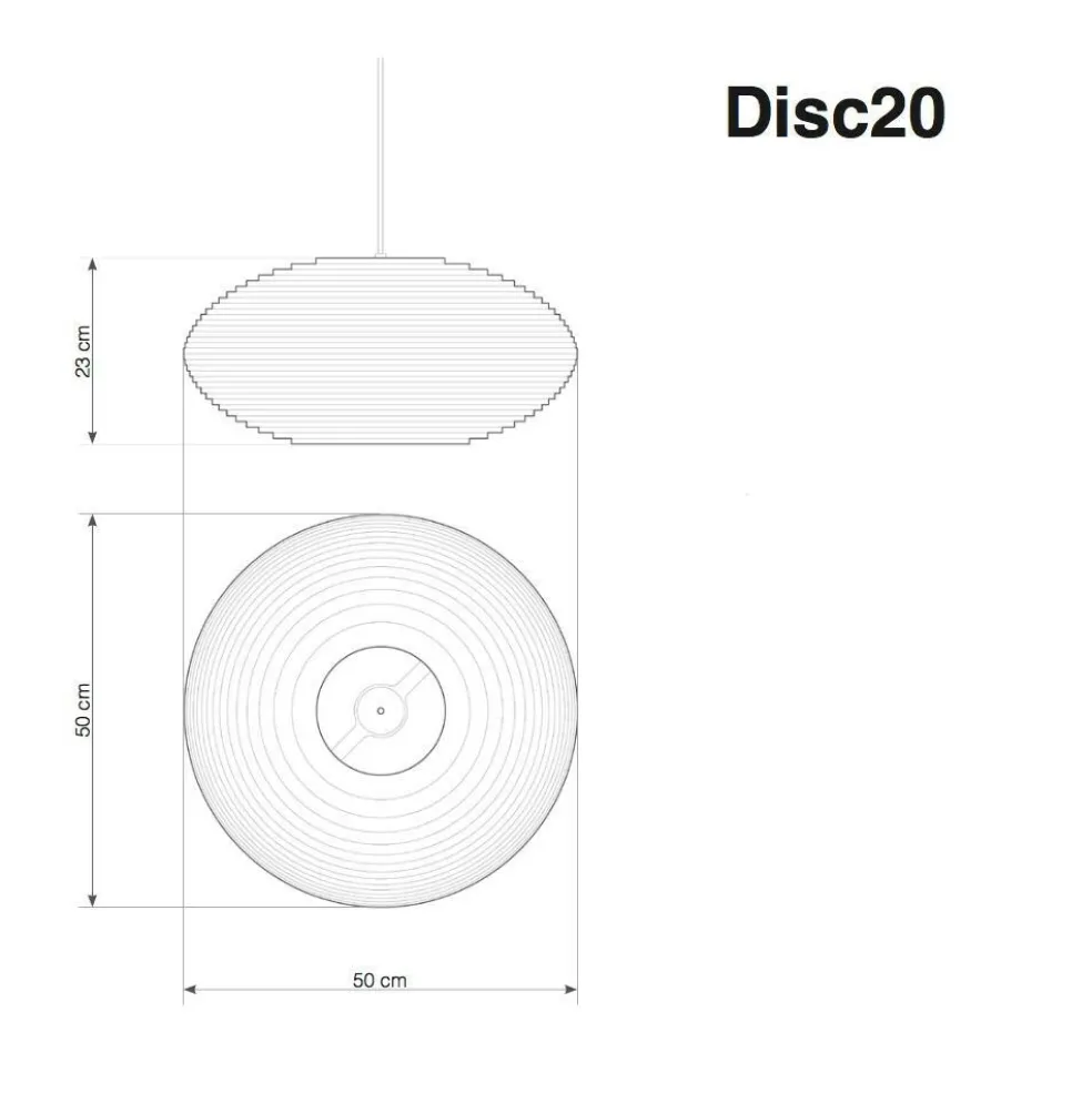 Disc Pendelleuchte weiß