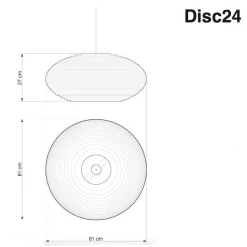 Disc Pendelleuchte weiß