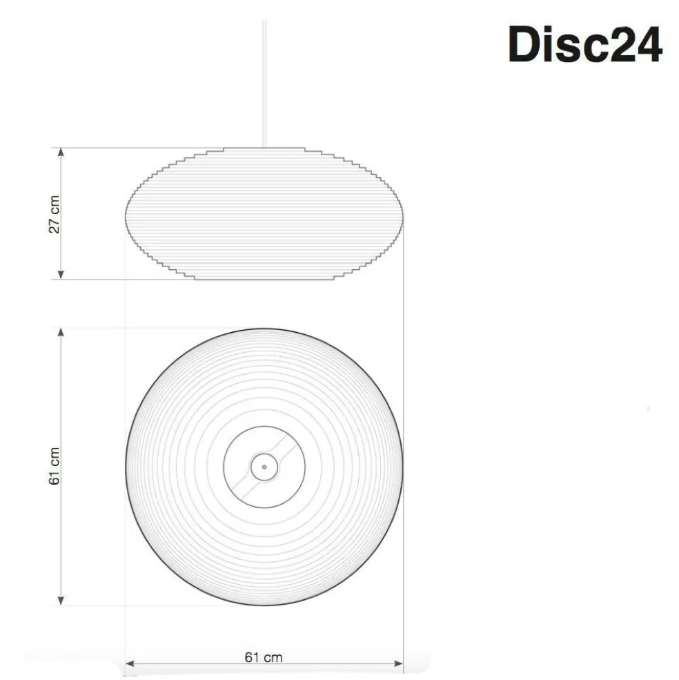 Disc Pendelleuchte weiß