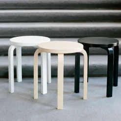 E60 Hocker Gestell klar lackiert