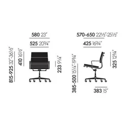 EA 217 Soft Pad Chair Gestell schwarz