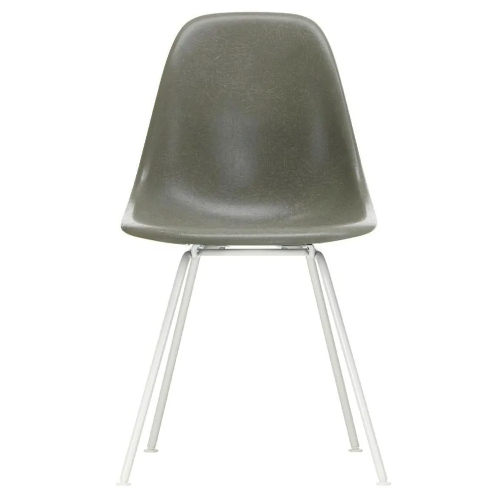 Eames Fiberglass Side Chair DSX Gestell weiß