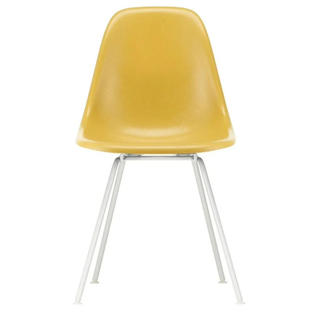Eames Fiberglass Side Chair DSX Gestell weiß