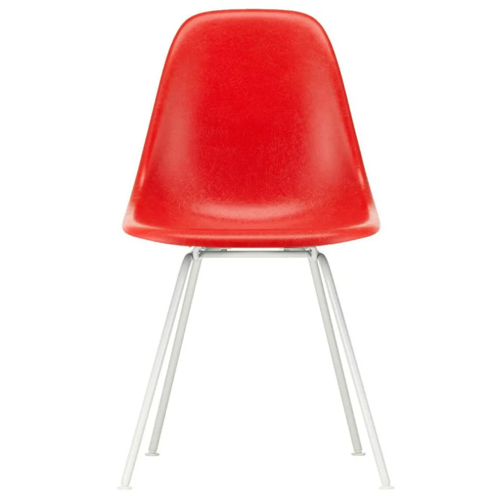 Eames Fiberglass Side Chair DSX Gestell weiß